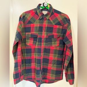 CHAMBERS BUTTON UP SHIRT SIZE LARGE RED GREEN DTLA